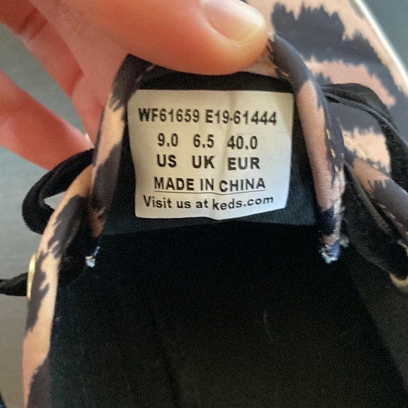 Keds for Kate spade Leppard print sneakers women’s sz 9 EUC - Picture 7 of 10